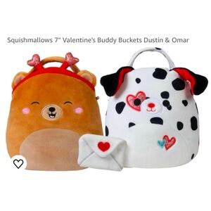 Squishmallows 7” Buddy Buckets Dustin & Omar